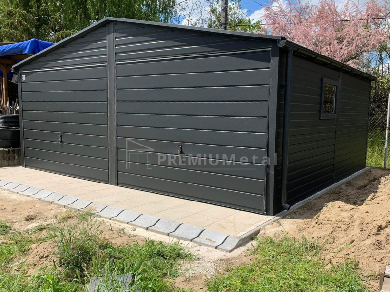 81-1.png PREMIUM plechová garáž 6m x 6m ID 24 – Obrázok 1